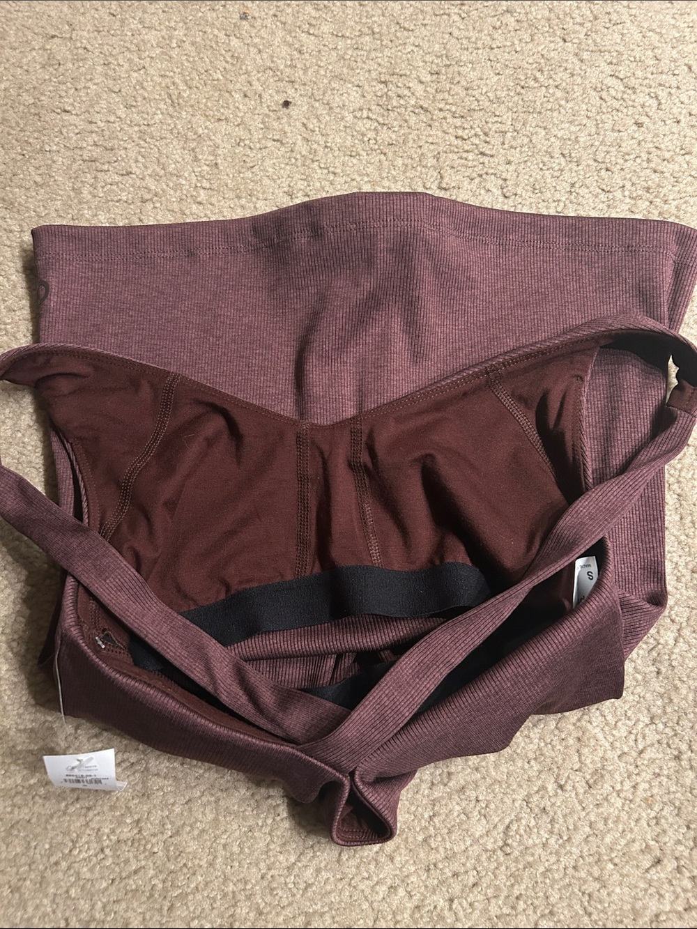 GAP Maroon Ribbed Racerback Tank - Picture 5 of 6